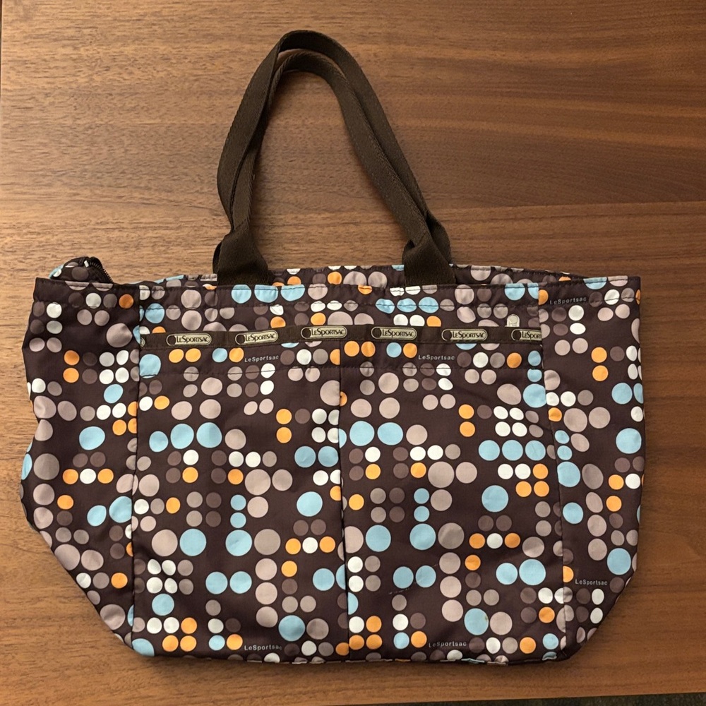 LeSportsac Multicolor Dot Tote Bag